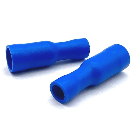 Boltsandnuts.Com Bullet Terminal, 14 AWG, 600 V, PVC, Vinyl Insulated, Blue, 100 PK EL-1614-FBULLET-VB-100